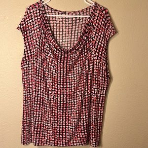 Beautiful Apt 9 cowl neck blouse with cap sleeves! Size 2x
